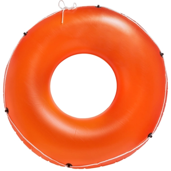 NEW H2Ogo! Summer Blast Swim Tube Solid Orange Wraparound Rope Inflatable Ring - Picture 2 of 6
